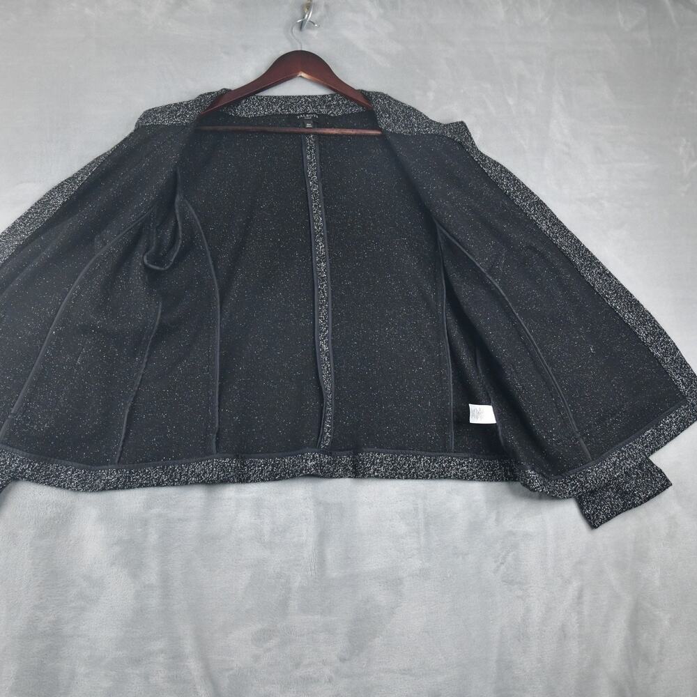 Talbots Blazer Women's 18W Black/White Button Up Pockets Jacket - Picture 5 of 8